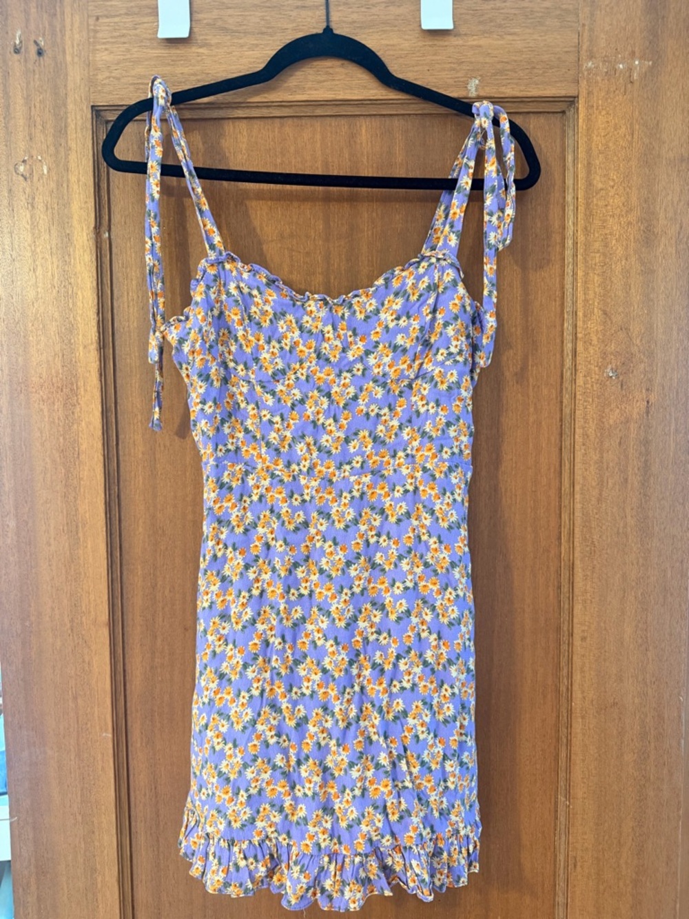 Audrey 3+1 Lavender Floral Sundress with Yellow Daisies